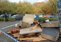 Fly tipping information event at Dartmoor car park