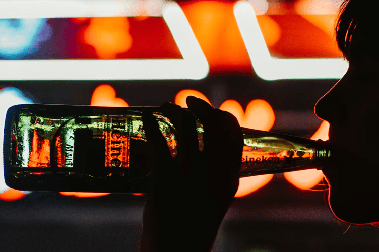 Drinking stock image 