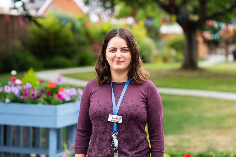 Andreea Vieru, a nurse manager at Sefton Hall, who was resognised for 10 years service. Photo contributed