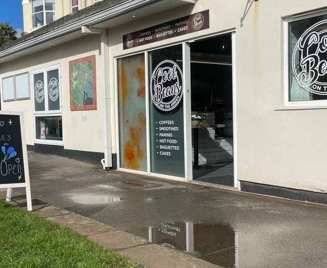 Dawlish cafe windows smashed