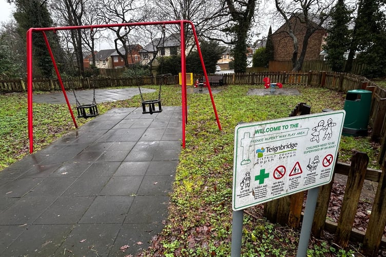 Heathfield play park. Photo Bovey Tracey Town Council 