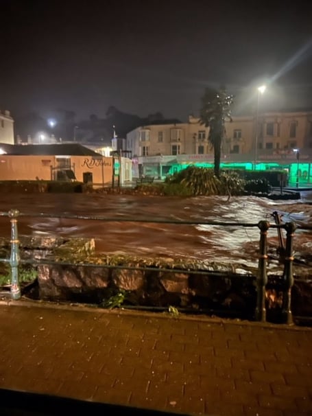 Dawlish Brook at 4am today. Photo Rosie Dawson 