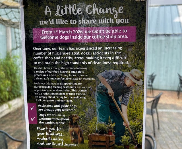 Garden centre faces backlash over dog ban 