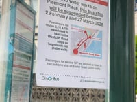 Dawlish road closure disrupts buses