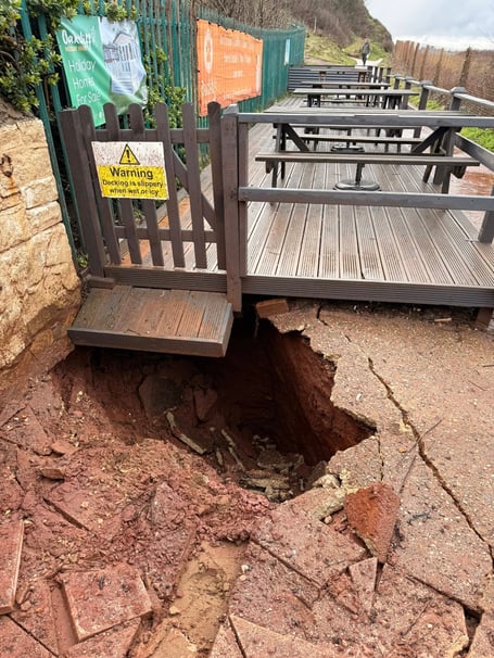 Storm damage to Buddy's at Red Rock. Photo contributed 