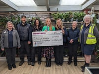 Garden centre raises £4,700 for charity