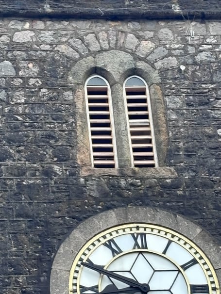 Swift boxes installed at St Leonard's Tower by Newton Abbot Town Council. Photo submitted