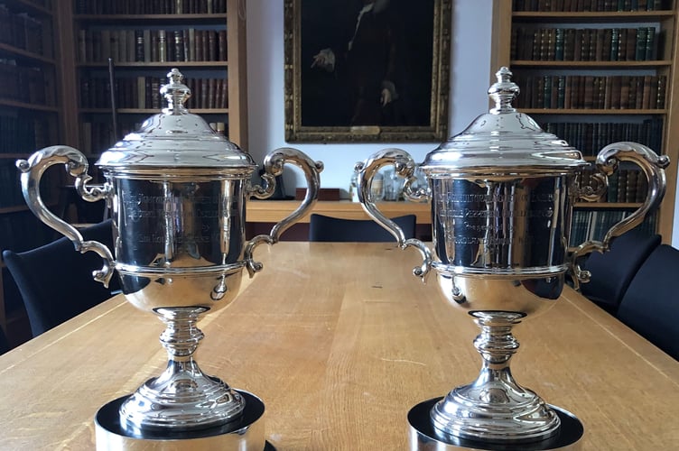 Top flight cattle silverware - the prestigious Burke trophies
