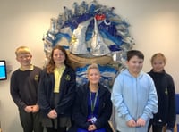 Starcross students' recycled art workshop