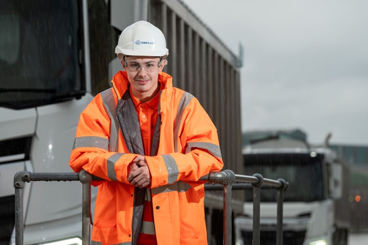 Harley Bovey, 17, from Newton Abbot, one of the new apprentices at Sibelco. Photo contributed 
