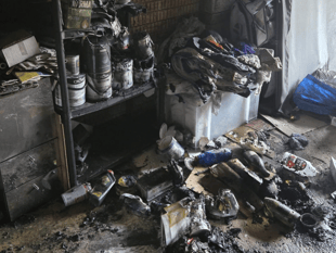 Fire crew tackles garage blaze at Chudleigh home 