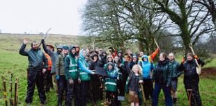 Charity celebrates planting 200,000th tree on Dartmoor