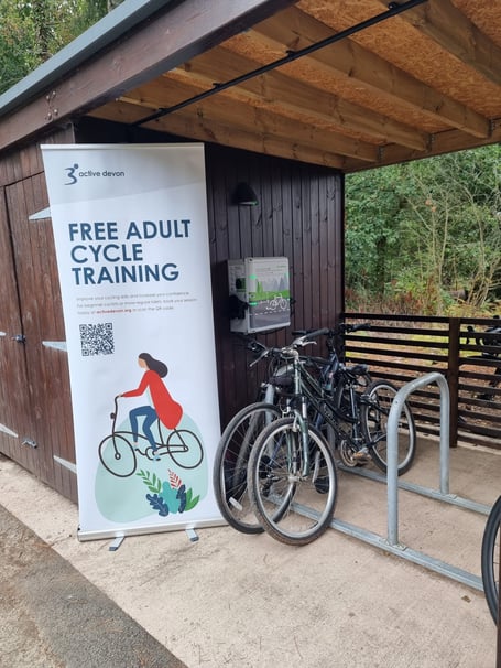 Stover Country Park cycling initiative. Photo Active Devon