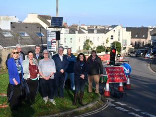 Shaldon's traffic light 'birthday' bash