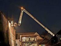 Firefighters practise at Buckfast Abbey for training night