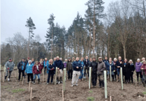 Local community helps plant a new woodland at Stover