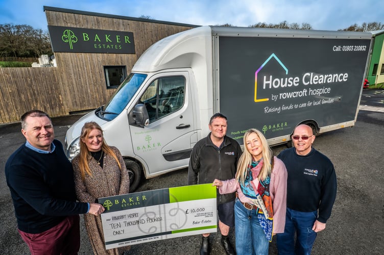 The new Rowcroft house clearance van donated by housebuilder Baker Estates. Photo contributed