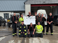 Fire station's charity car wash success