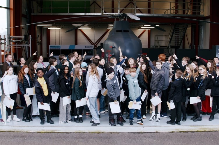 The STEM visits included trips to Spaceport in Cornwall as well as Leonardo Helicopters in Yeovil.