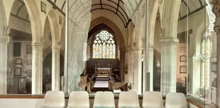 Church forced to close after glass panel shatters 