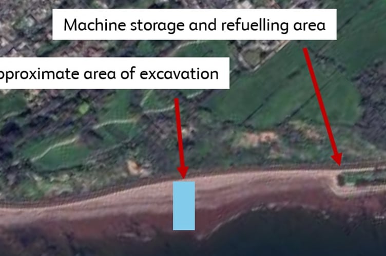 Network Rail's plans for work in Teignmouth. Photo Network Rail