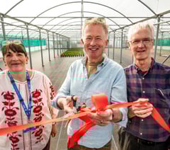 Celebrity gardener opens new polytunnels at mental health centre 