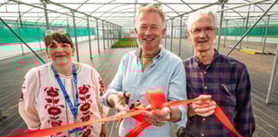 Celebrity gardener opens new polytunnels at mental health centre 