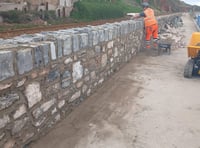 Dawlish sea wall reopening after storm