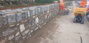 Dawlish sea wall reopening after storm