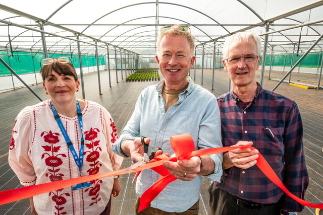Celebrity gardener opens new polytunnels at mental health centre 