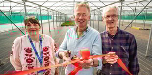 Celebrity gardener opens new polytunnels at mental health centre 