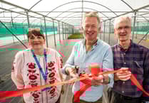 Celebrity gardener opens new polytunnels at mental health recovery centre