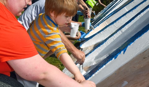 Teignmouth's iconic letters repainted