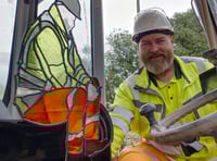 Water worker inspires stained glass art 