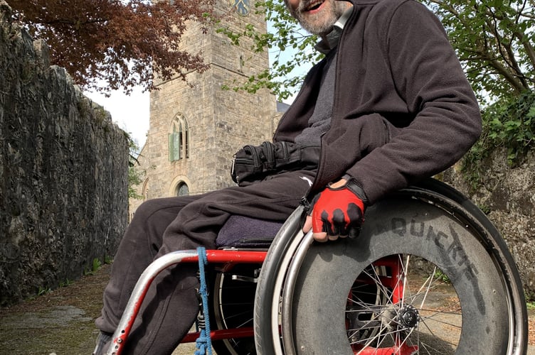 Bovey bells tower captain Mike Wigney in front of the bell tower. Photo contributed 