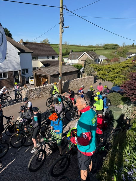 This year's Ideford charity bike ride for the Samaritans in memory of Danielle Cornish.  Photo supplied 