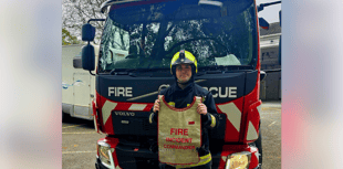 Firefighter Robin earns command qualification