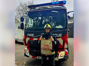 Firefighter Robin earns command qualification