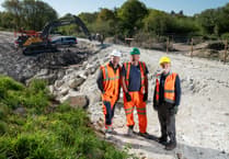 Stover Canal embankment repairs underway