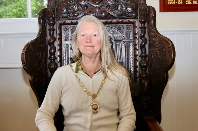 New Mayor of Dawlish Cllr Anne Heywood. photo Bob Simpson