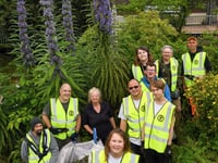 Guerrilla gardeners spruce up Teignmouth station