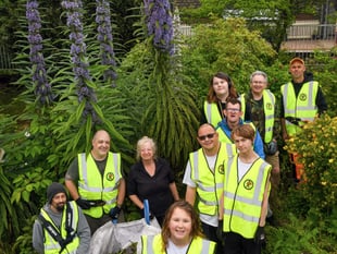 Guerrilla gardeners spruce up Teignmouth station