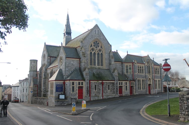 Teignmouth's former United Reformed Church has sold at auction. Photo John Smith