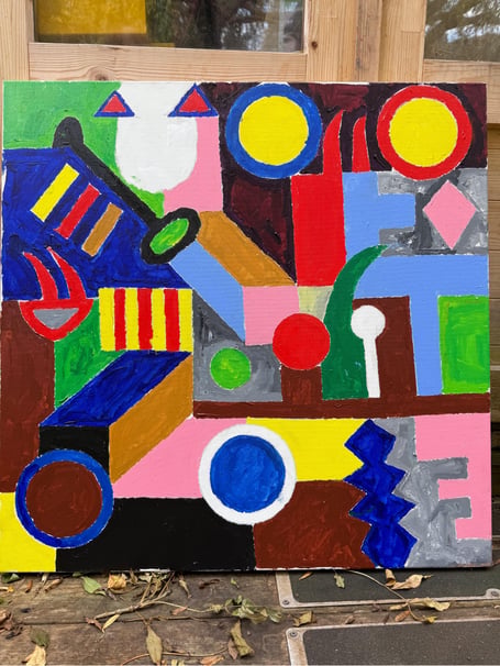 Abstract painting by Keith Woodhouse