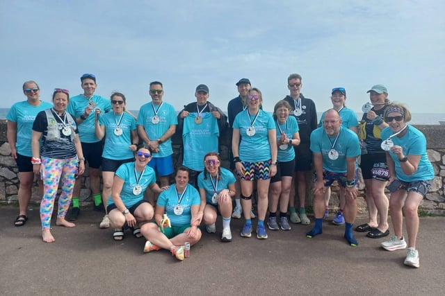 Coasters celebrate completing virtual London Marathon 