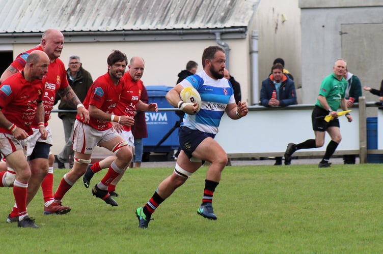 Teignmouth man of the match Stefan Walker