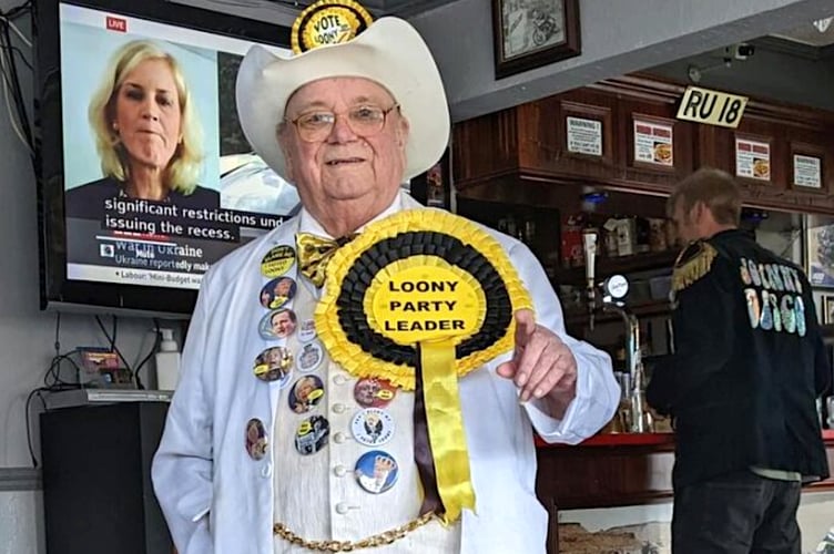 Alan Hope of The Official Monster Raving Loony Party