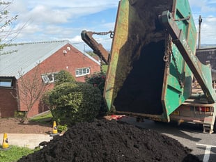 Community allotment receives six-tonne compost donation