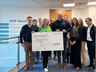 House builder donates nearly £15k to charity