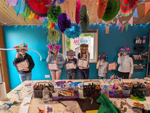 Newton Abbot art exhibition by home educated children